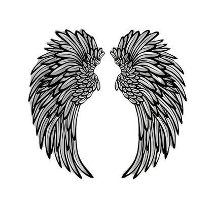 Angel Wings Metal Wall Art With Led Lights