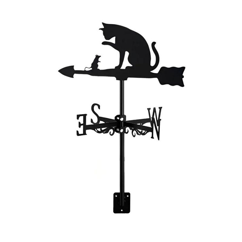 Cat and Mouse Stainless Steel Weathervane MW048