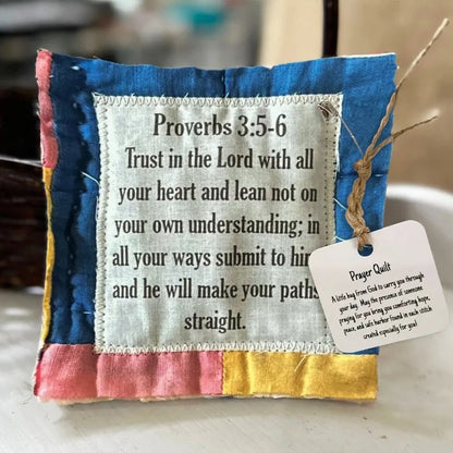 Prayer Quilt With Cross Inside ✝