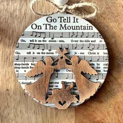 Music Sheet Nativity Ornament