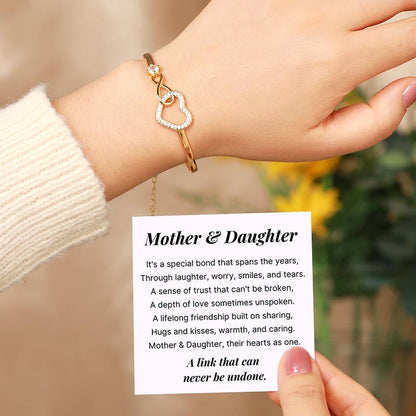 Mother & Daughter - Infinity Heart Bracelet