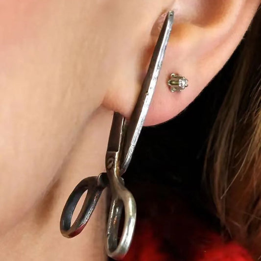 Vintage Scissor Shaped Earrings