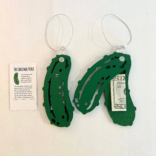 Christmas Pickle Money Holders Gift 🥒💴