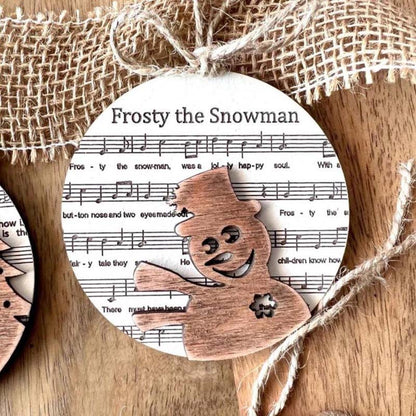 Music Sheet Nativity Ornament