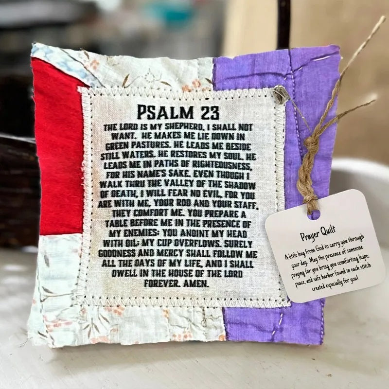 Prayer Quilt With Cross Inside ✝