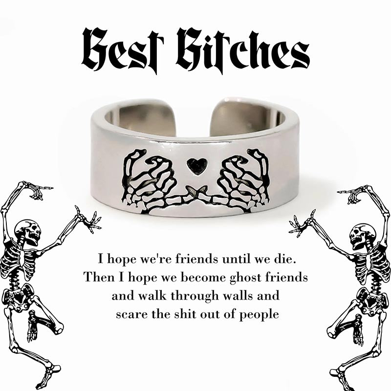 To My Best Friend - We're Friends Until Die Open Ring