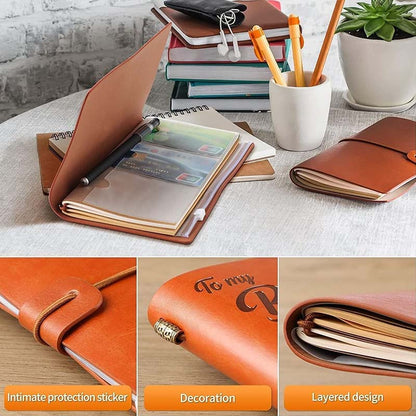 To My Mom - You Are The Best - Engraved Leather Journal Notebook