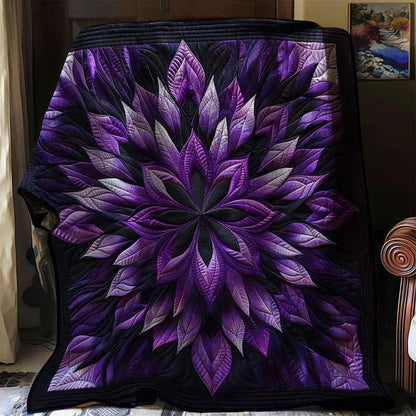 Mystic Purple Bloom Blanket - D216 - Premium Blanket