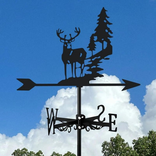 Forest Deer Stainless Steel Weathervane MW039