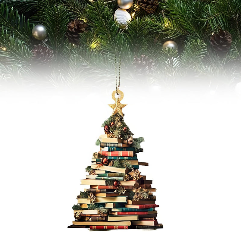 Book Tree Ornament - Perfect Gift For Book Lovers