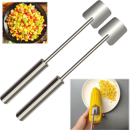 Long Handle Stainless Steel - Corn Stripping Tool