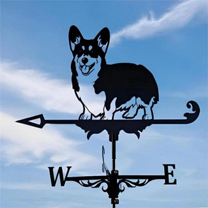 Corgi Shepherd Stainless Steel Weathervane MW016