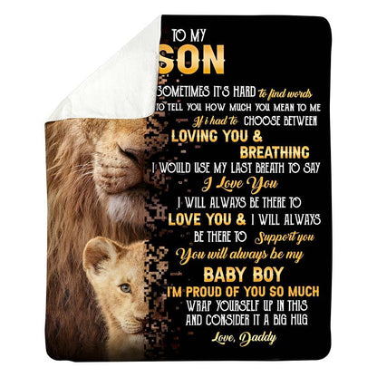 To My Son - From Dad - A322 - Premium Blanket