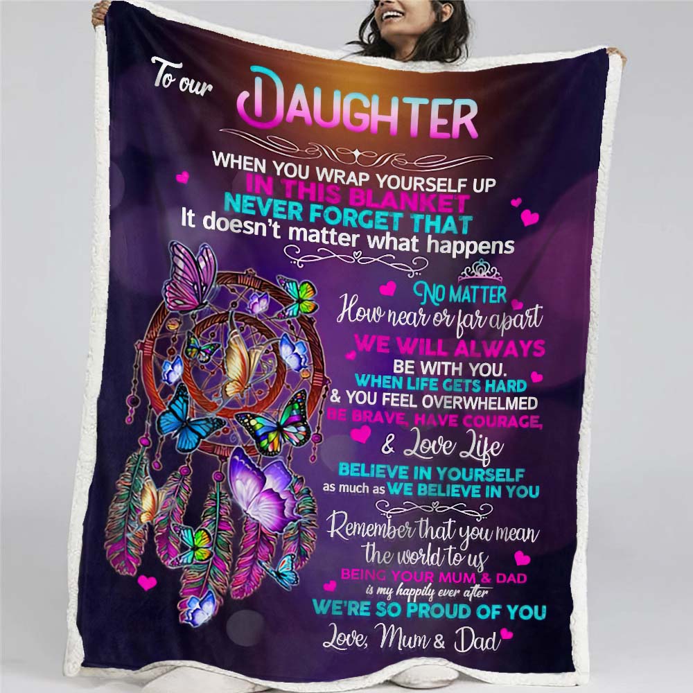 To My Daughter - I'm So Proud Of You - A651 - Premium Blanket