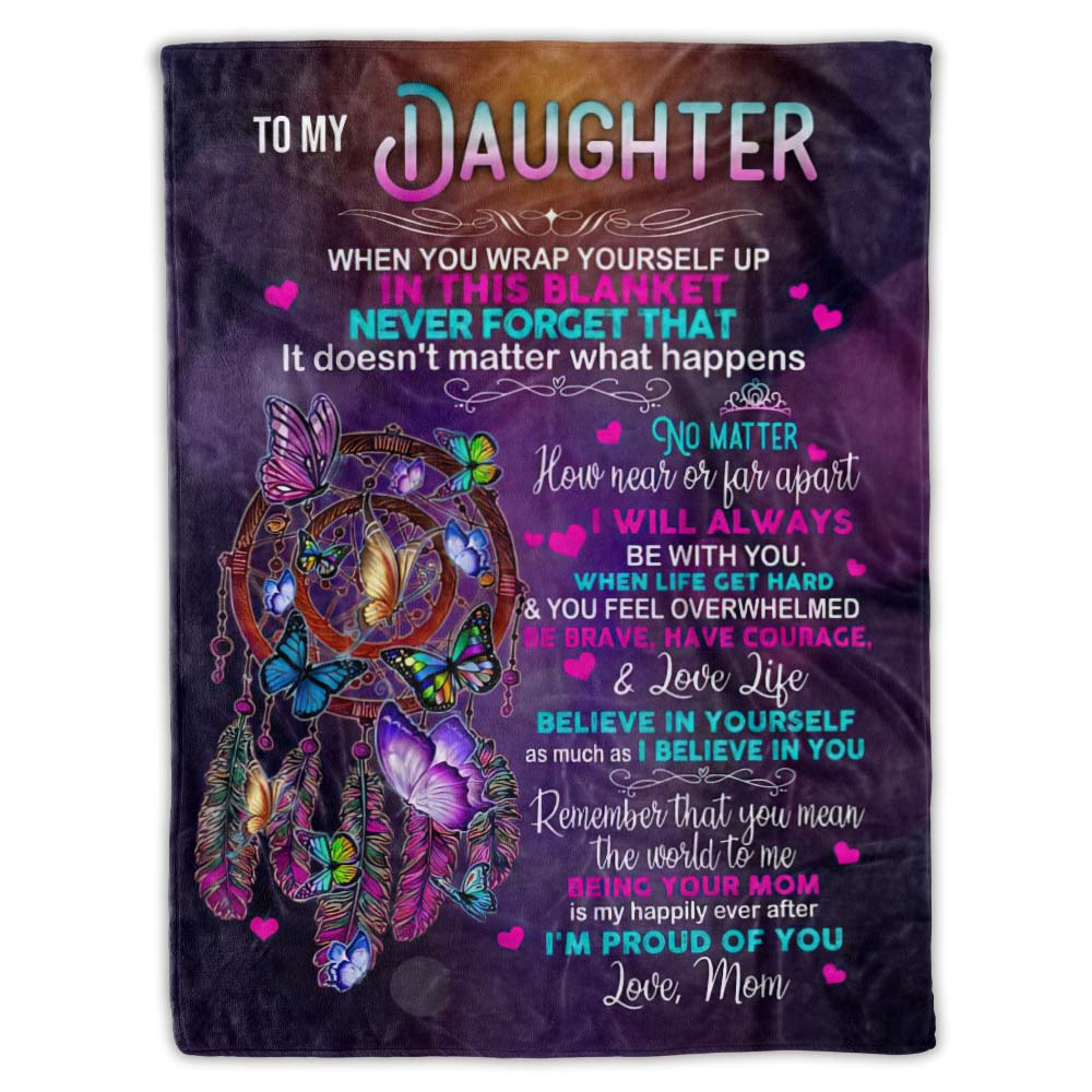 To My Daughter - From Mom - A651 - Premium Blanket
