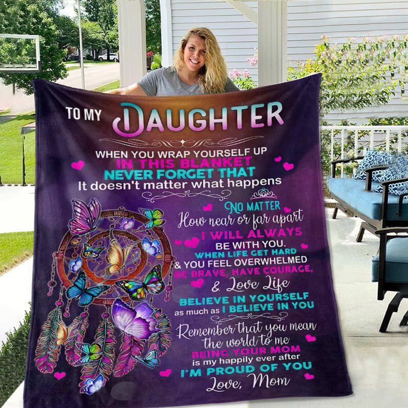 To My Daughter - From Mom - A651 - Premium Blanket