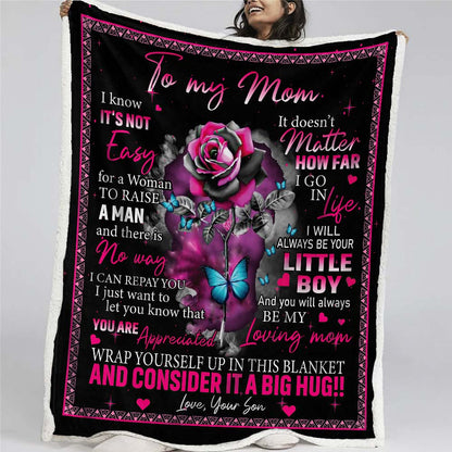 To My Mom - From Son  - A723 - Premium Blanket