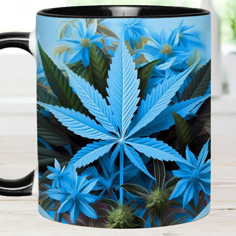 Pink Stoner Chick - Weed Accent Mug