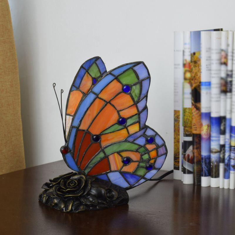 Animal Stained Glass Table Lamp - Butterfly