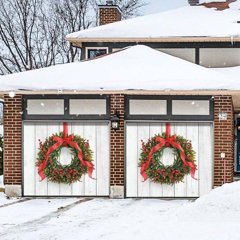 Christmas Wreath Garage Door Covers CC009