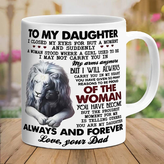 To My Daughter - I Closed My Eyes For A Moment - Coffee Mug