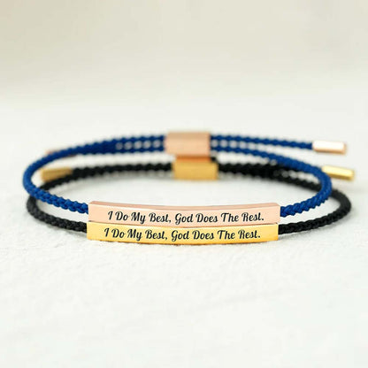 I Do My Best God Does The Rest Tube Bracelet