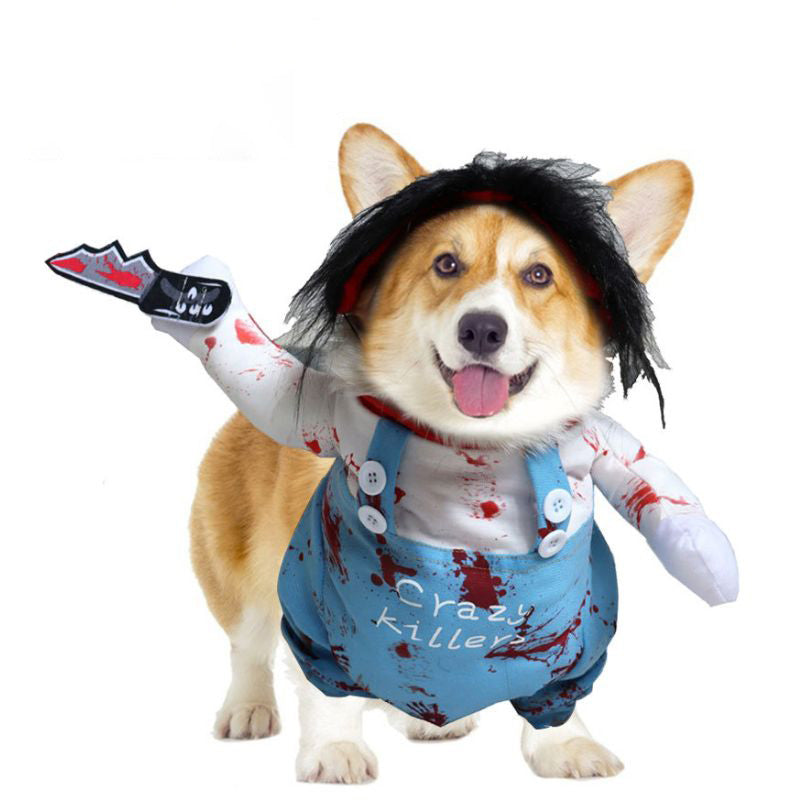 Chucky Pet Costume - Bloody Doll