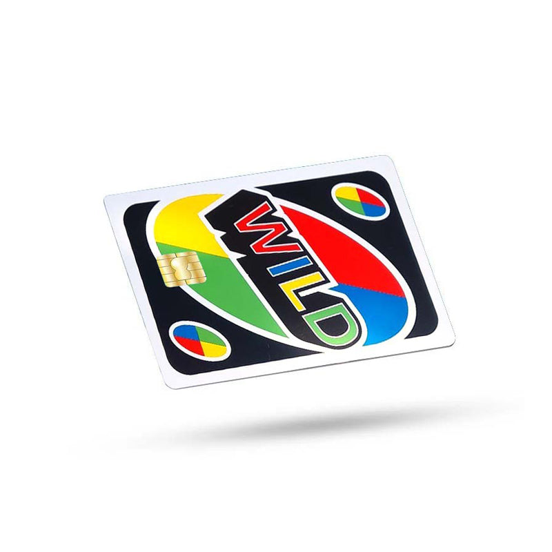 Funny Uno Debit Card Sticker