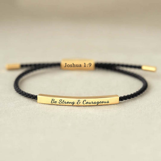 Be Strong And Courageous Tube Bracelets
