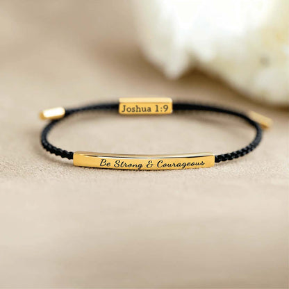 Be Strong And Courageous Tube Bracelets