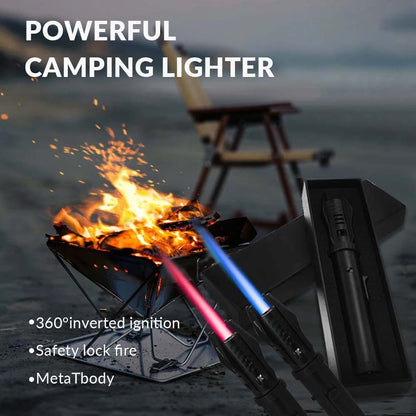Camping Outdoor Windproof Straight Flame Lighter
