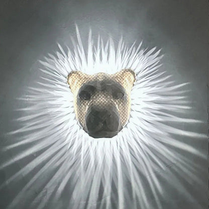 3D LED Wall Lamp - Animal Statue