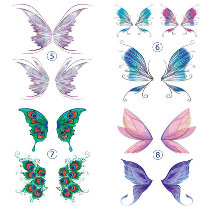 Butterfly Glitter Stickers - Waterproof Temporary Tattoos