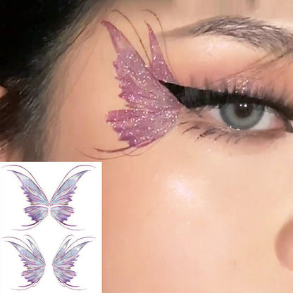 Butterfly Glitter Stickers - Waterproof Temporary Tattoos