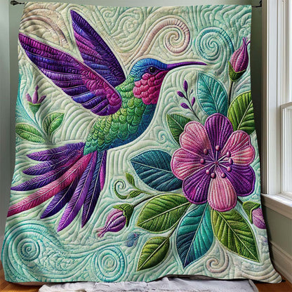 Colorful Hummingbird Blanket - H184 - Premium Blanket