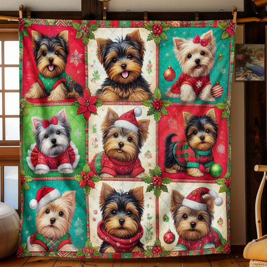 Yorkshire Terrier Christmas Blanket - H188 - Premium Blanket