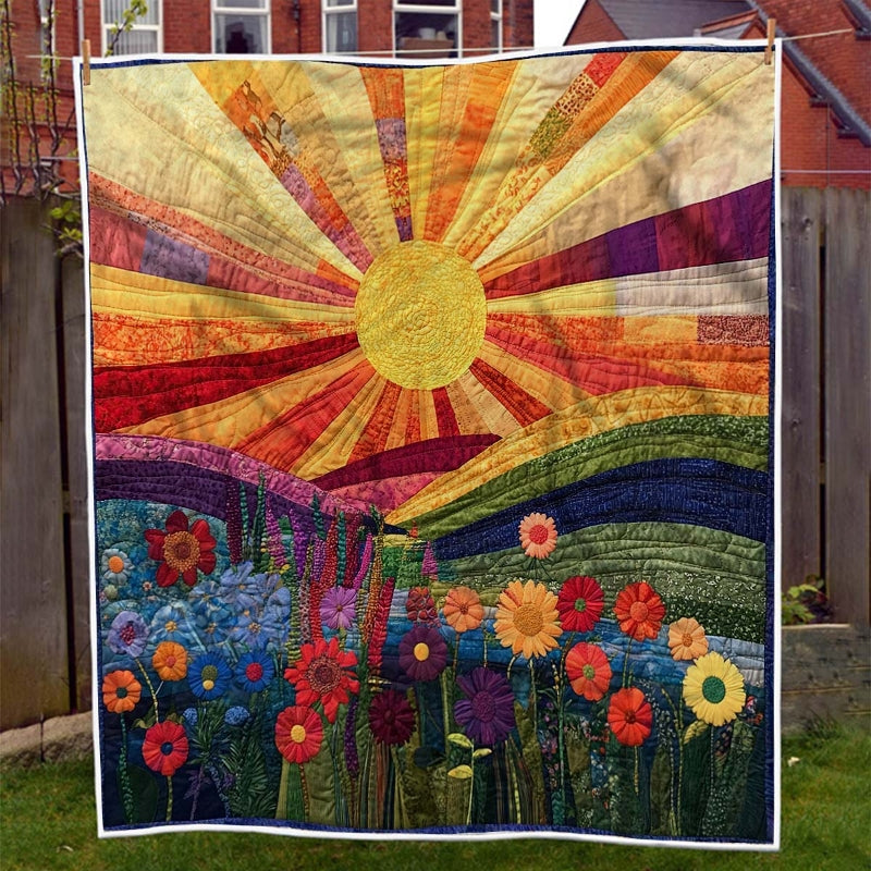 Blossoms in the Sun Blanket  - H207 - Premium Blanket