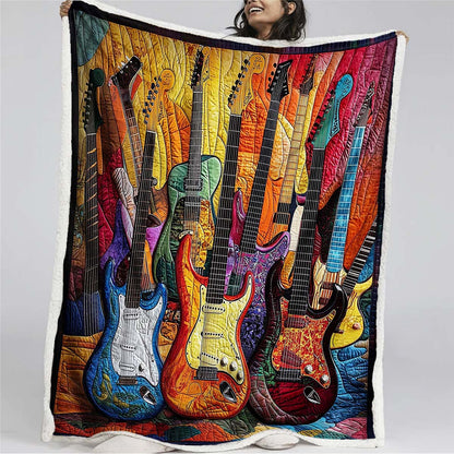 Guitar Sunshine - H228 - Premium Blanket