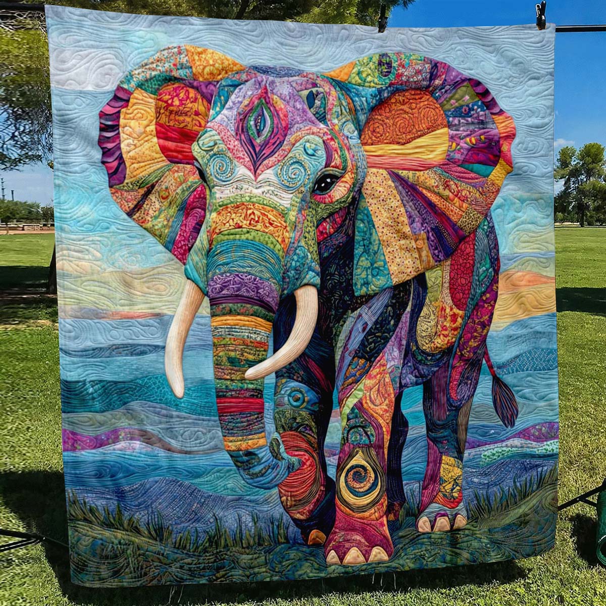 Charming Elephant Blanket - H236 - Premium Blanket