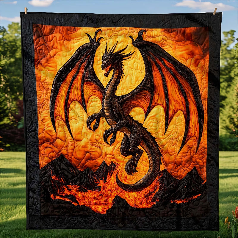 Lava Dragon Blanket - H245 - Premium Blanket