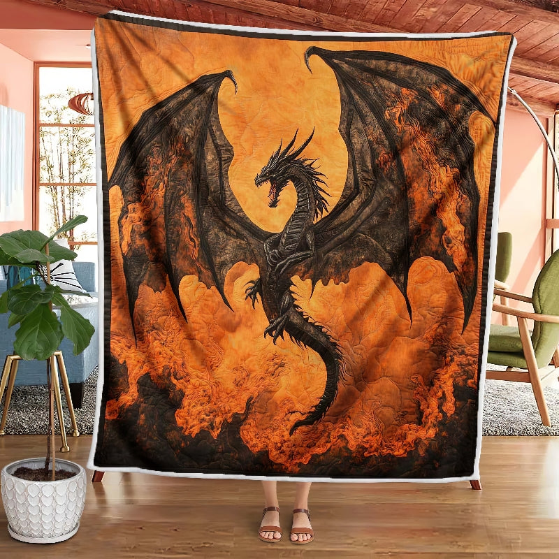 Lava Dragon Blanket - H246 - Premium Blanket