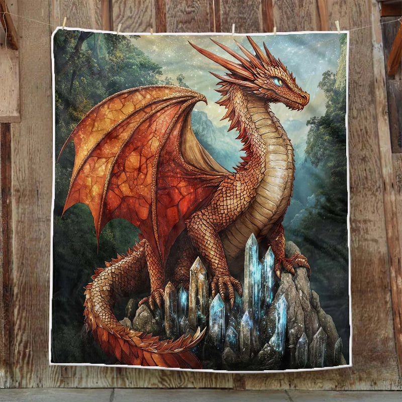 Frost Peak Dragon Blanket - H247 - Premium Blanket