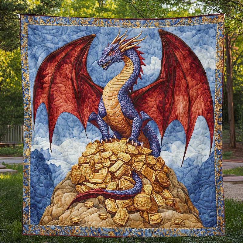 Mythic Wealth Dragon Blanket - H251 - Premium Blanket