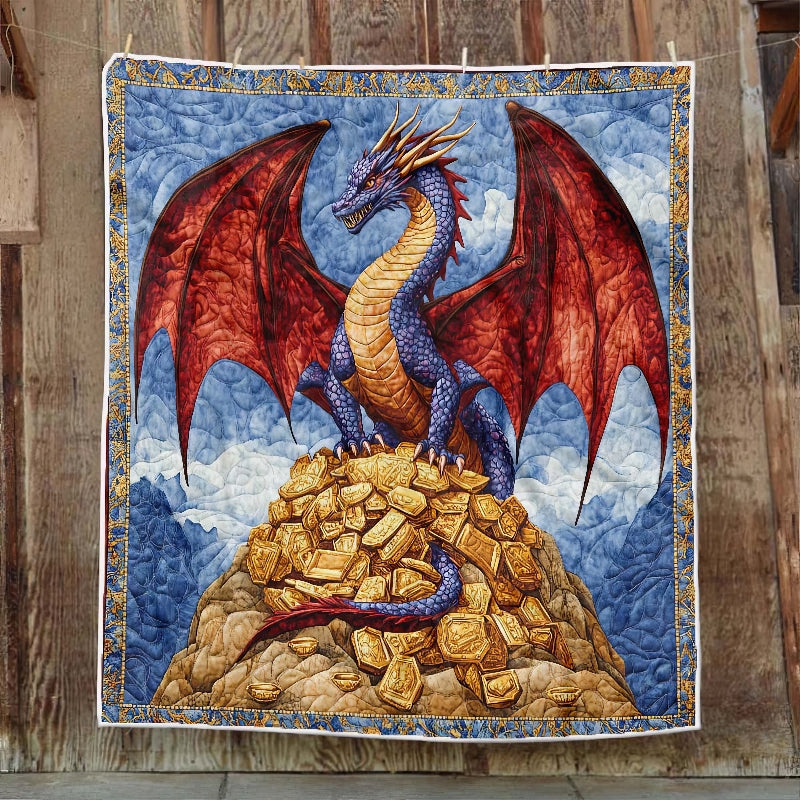 Mythic Wealth Dragon Blanket - H251 - Premium Blanket