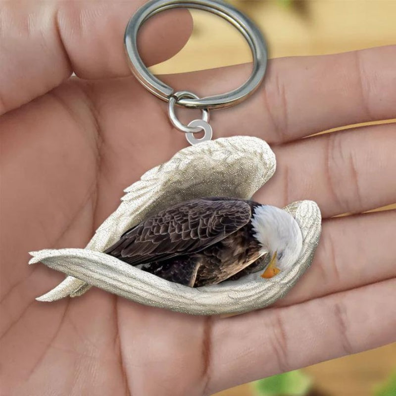 Sleeping Angel Acrylic Keychain Eagle SA191