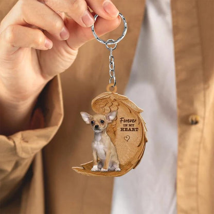 Chihuahua Forever In My Heart Acrylic Keychain FK010