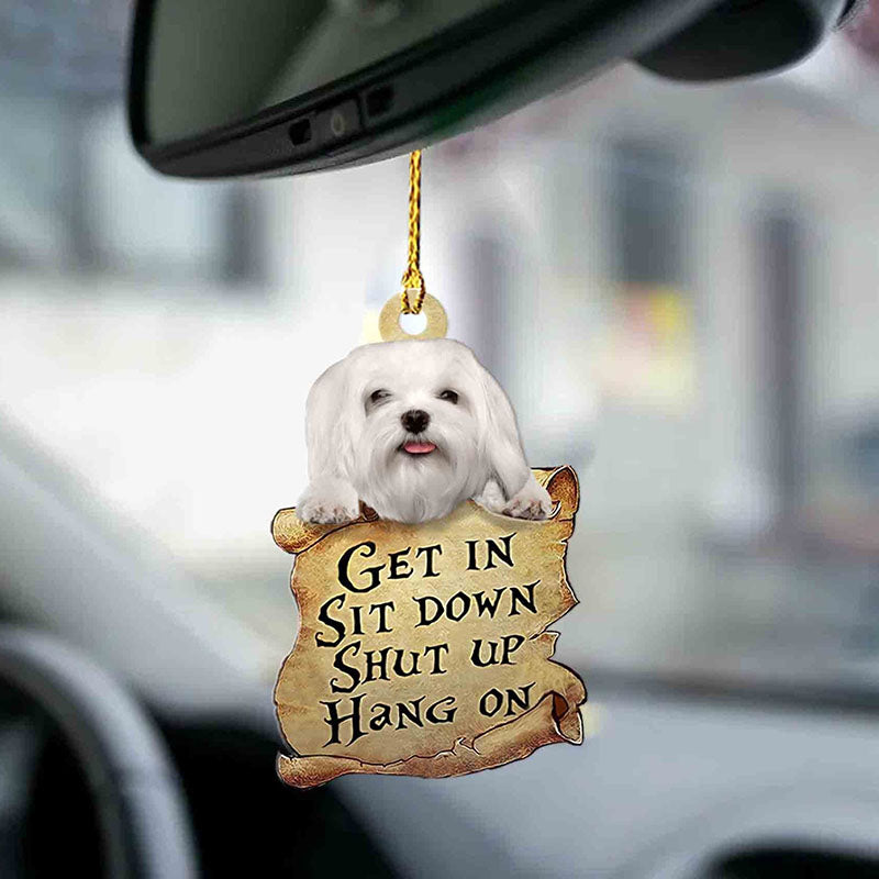 Maltese Get In Ornament GI018