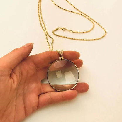 To My Mom - Magnifying Glass Pendant Necklace