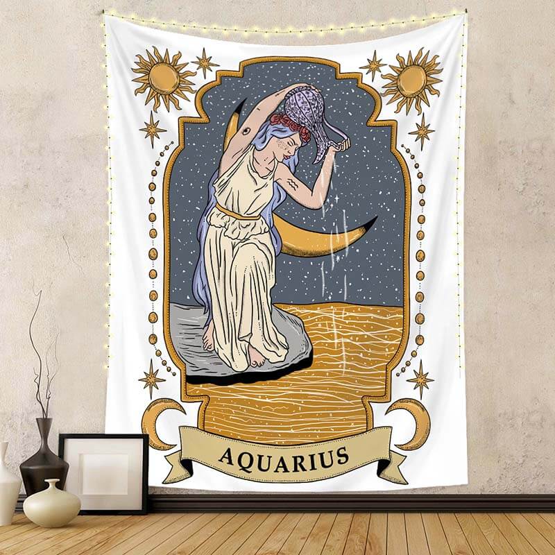 Tarot Wall Hanging Twelve Constellations Art Tapestries