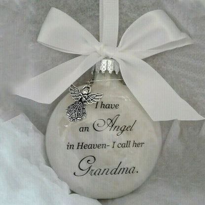 Feather Ball - Angel In Heaven Memorial Ornament